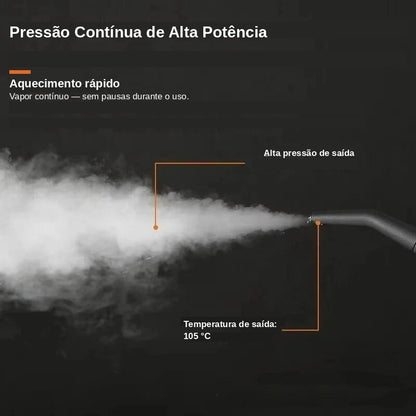 Limpador a Vapor Portátil 2500W